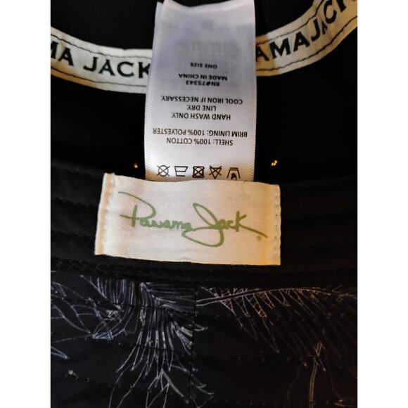 Black Panama Jack Bucket Hat. - Picture 9 of 10
